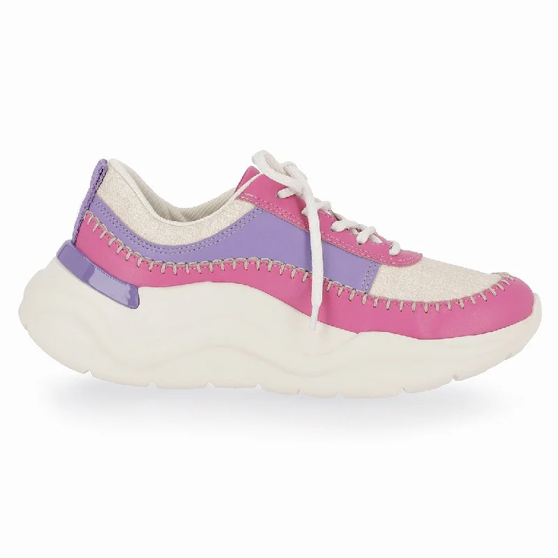 City Beat Chunk Sneakers - Fuchsia & Purple (939.005)