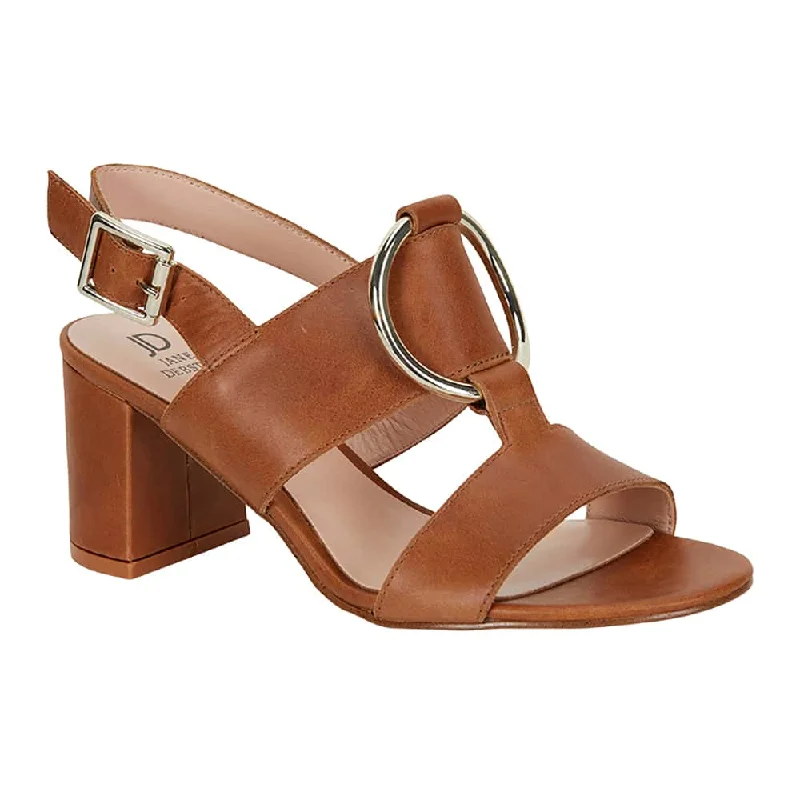 Obsess Heel in Tan Leather