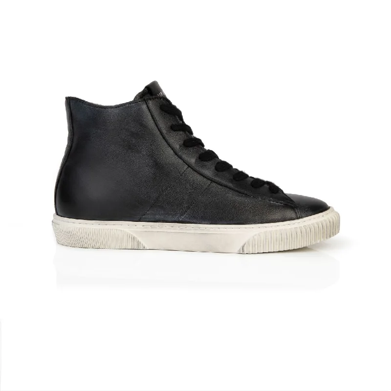 Basquette: Vintage Black High Top Trainers