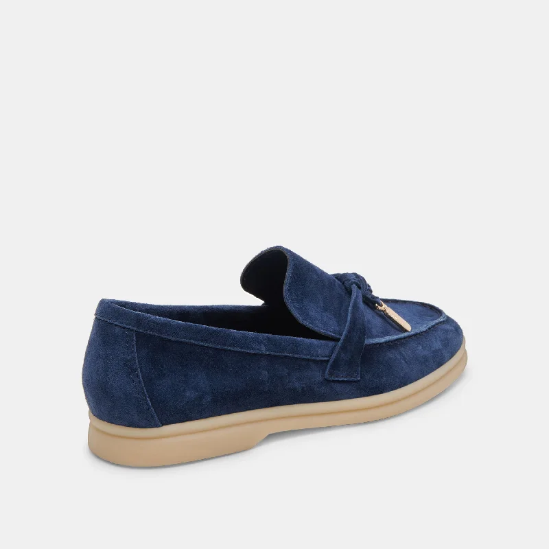 LONZO FLATS NAVY SUEDE