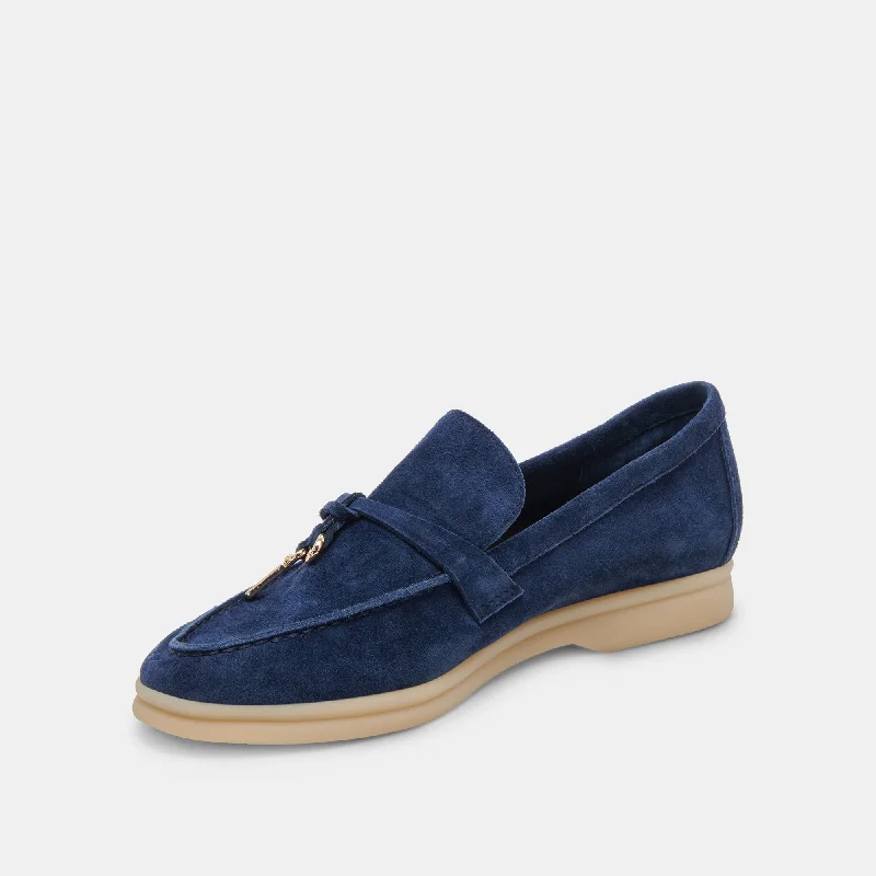 LONZO FLATS NAVY SUEDE