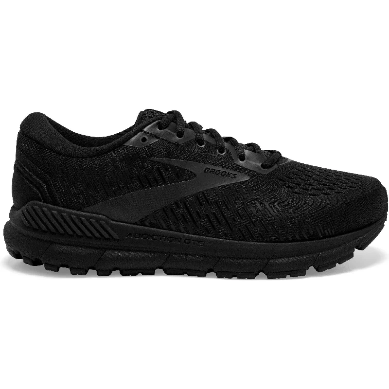 Men's Brooks Addiction GTS 15, Black/Black/Ebony, 9 2E Wide