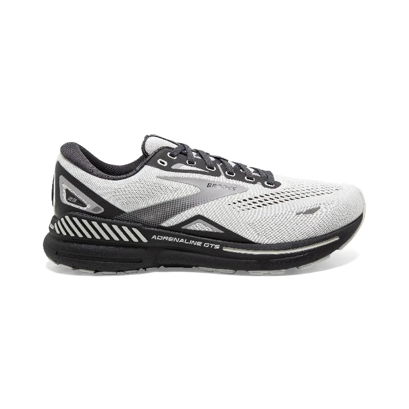 Men's Brooks Adrenaline GTS 23, Oyster/Ebony/Alloy, 8 2E Wide