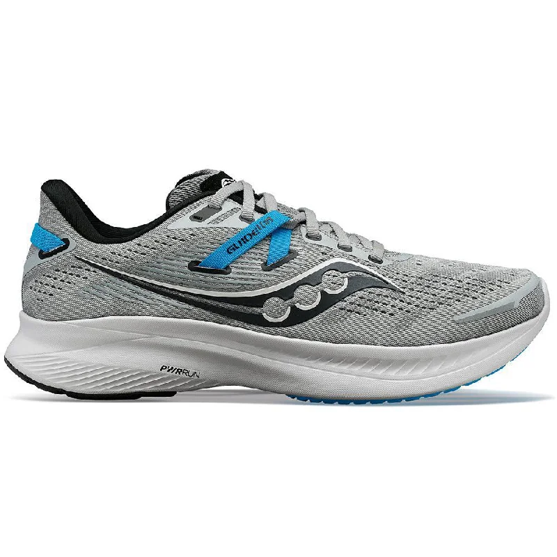 Men's Saucony Guide 16, Concrete/Viziblue, 14 D Medium