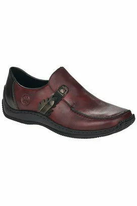 Rieker Ladies slip on shoe L1759 30 Red