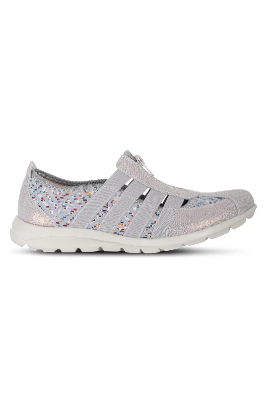 Walking shoe with removable insole | GREY MULTI | CHRISTINE YY