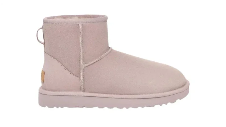 UGG Women's Classic Mini II Sheepskin Boot in Pale Smoke Grey