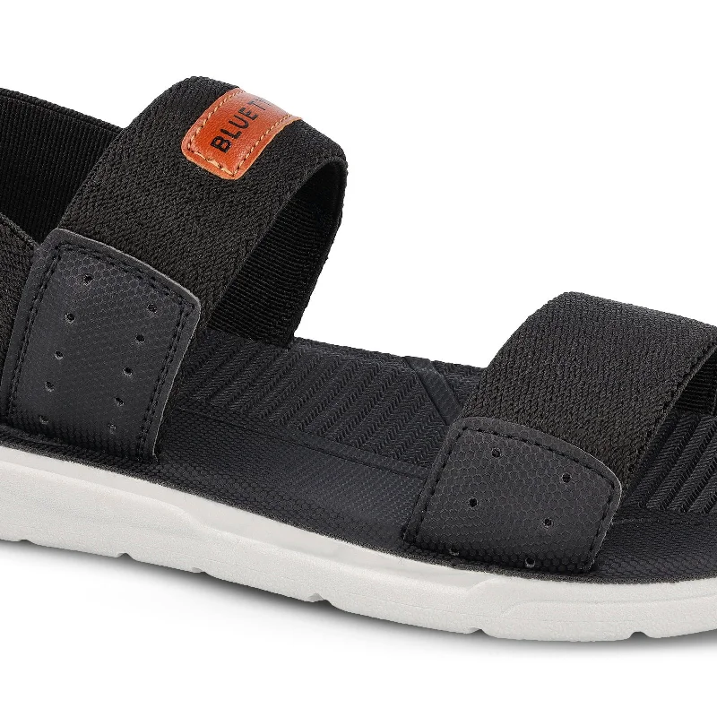 Blue Tyga Sandals For Men  - BT1709 Black