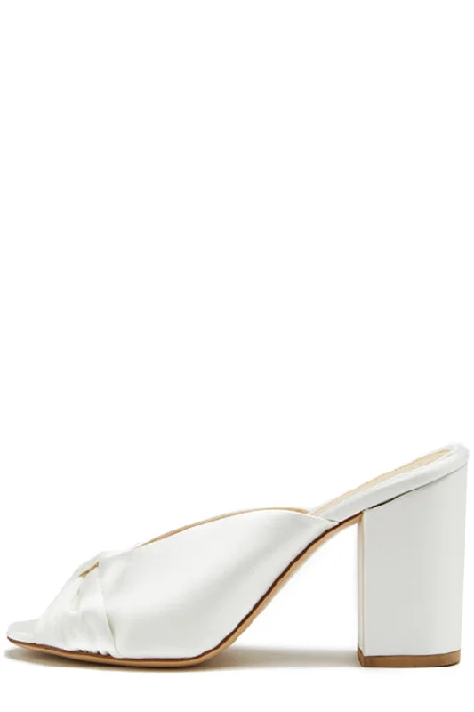 Dakota Satin Knotted Mule