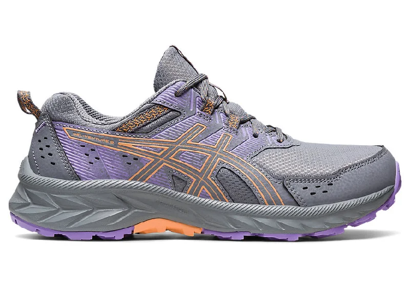 Women's Asics Gel-Venture 9, Sheet Rock/Summer Dune, 8 D Wide