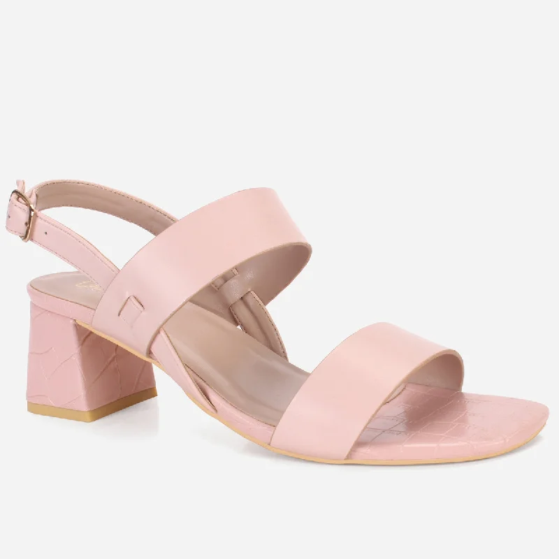 Women's ""MOIERA"" Block Heeled Open Toe Sandals