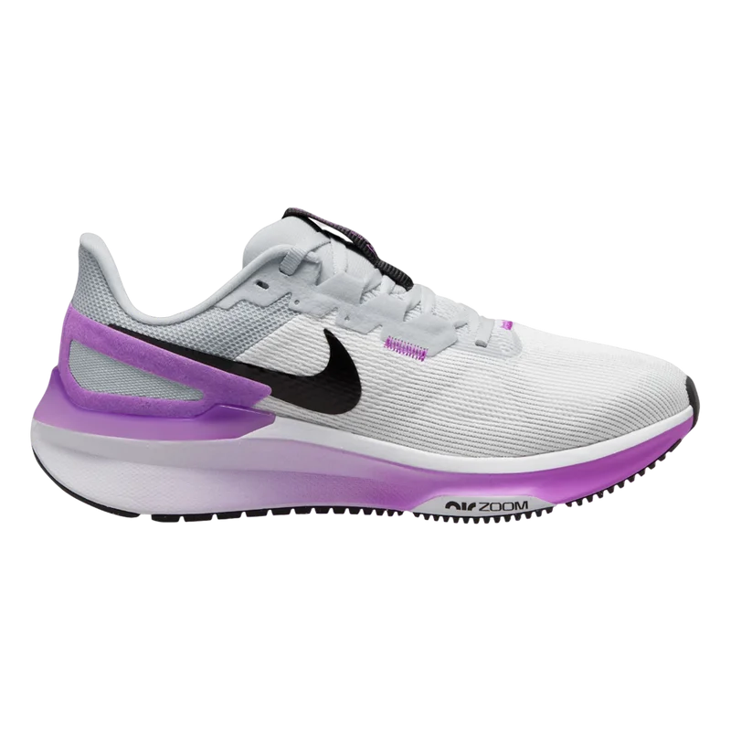 Women's Nike Structure 25, White/Black-Pure Platinum, 9.5 B Medium