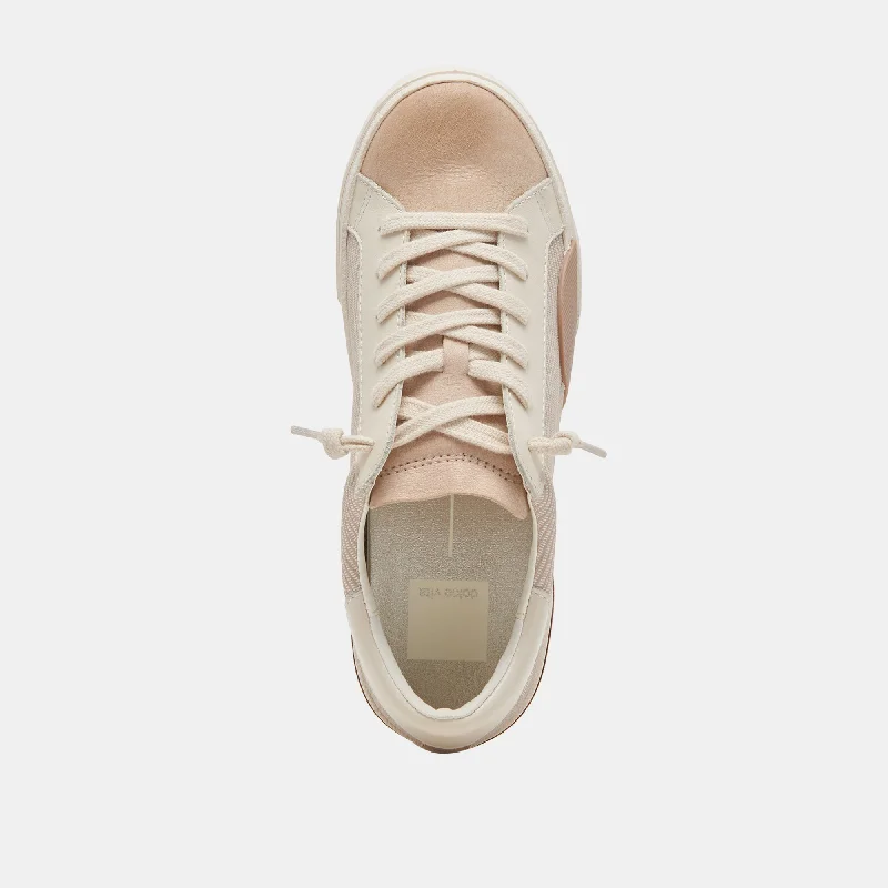 ZINA SNEAKERS WHITE DUNE EMBOSSED LEATHER