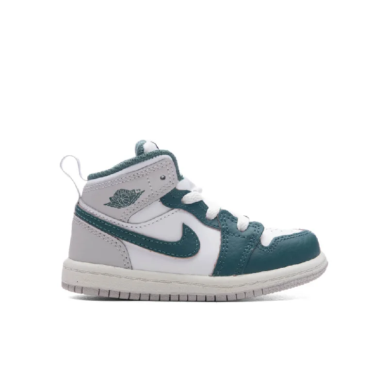 Jordan 1 Mid SE (TD) - White/Oxidized Green/Sail/Neutral Grey