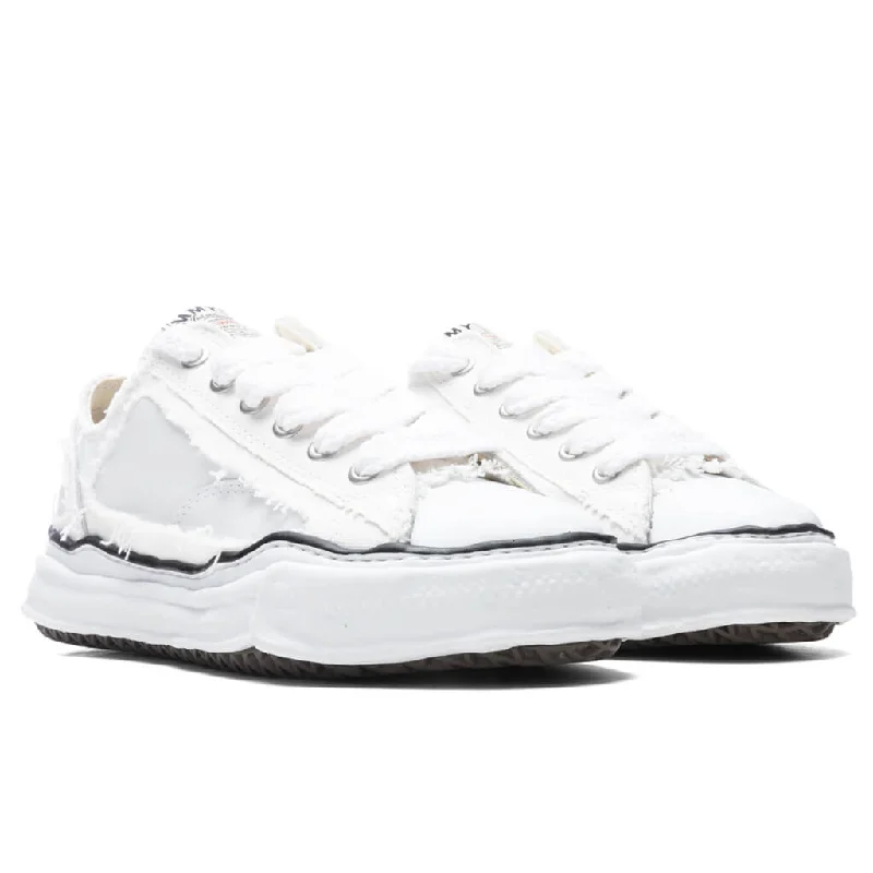 Peterson Low OG Sole Broken Canvas Sneaker - White