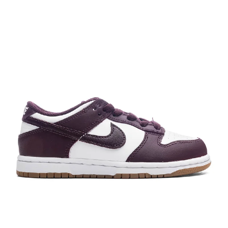 Dunk Low BP (PS) - White/Burgundy Crush/Gum Light Brown