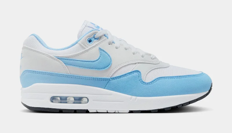 Air Max 1 University Blue Mens Lifestyle Shoes (White/University Blue)