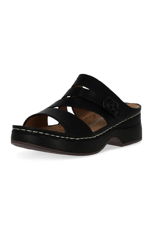 SANDALIA CASUAL NEGRO CON HEBILLAS 70407